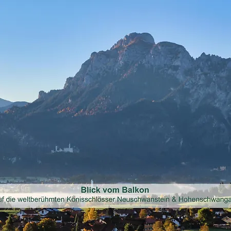Chalet - Ferienwohnungen - Biohof Stoeger - Panoramasuedbalkon - Grandiose Aussicht Auf See, Berge Und Schloss Neuschwanstein Rieden am Forggensee Zewnętrze zdjęcie