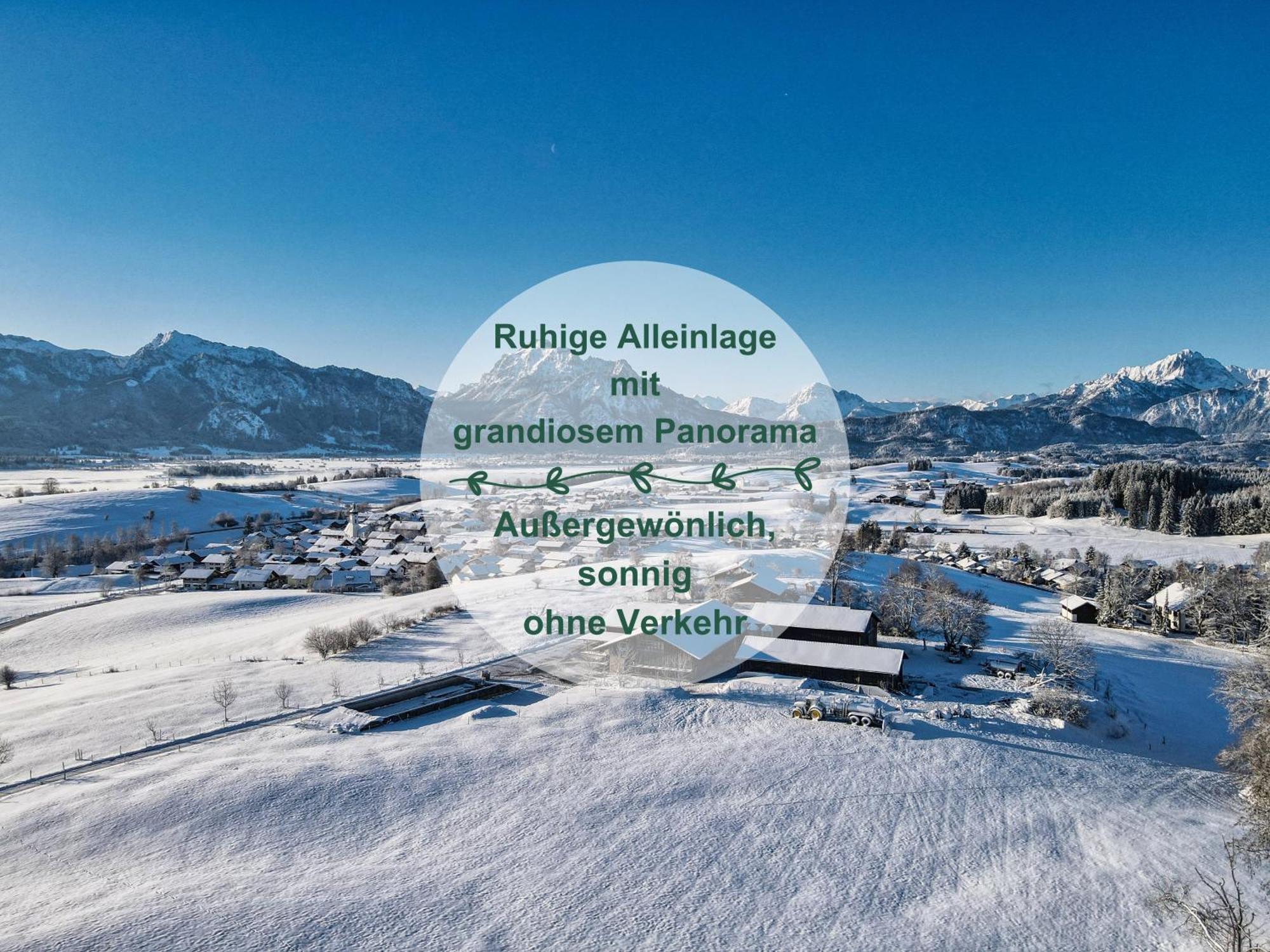 - - Biohof Stoeger - Panoramasuedbalkon - Grandiose Aussicht Auf See, Berge Und Schloss Neuschwanstein Apartment