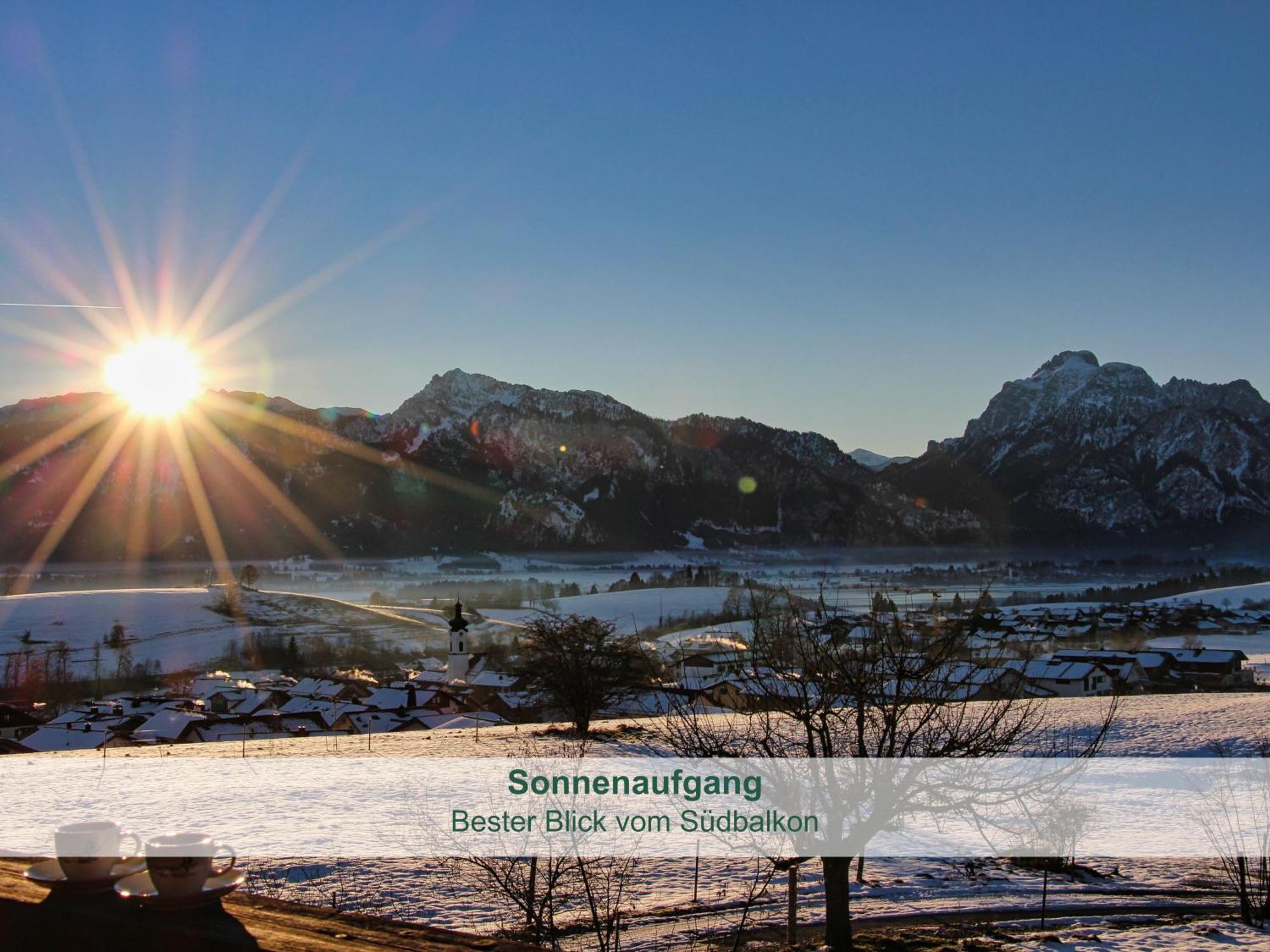 Apartment - - Biohof Stoeger - Panoramasuedbalkon - Grandiose Aussicht Auf See, Berge Und Schloss Neuschwanstein Rieden am Forggensee