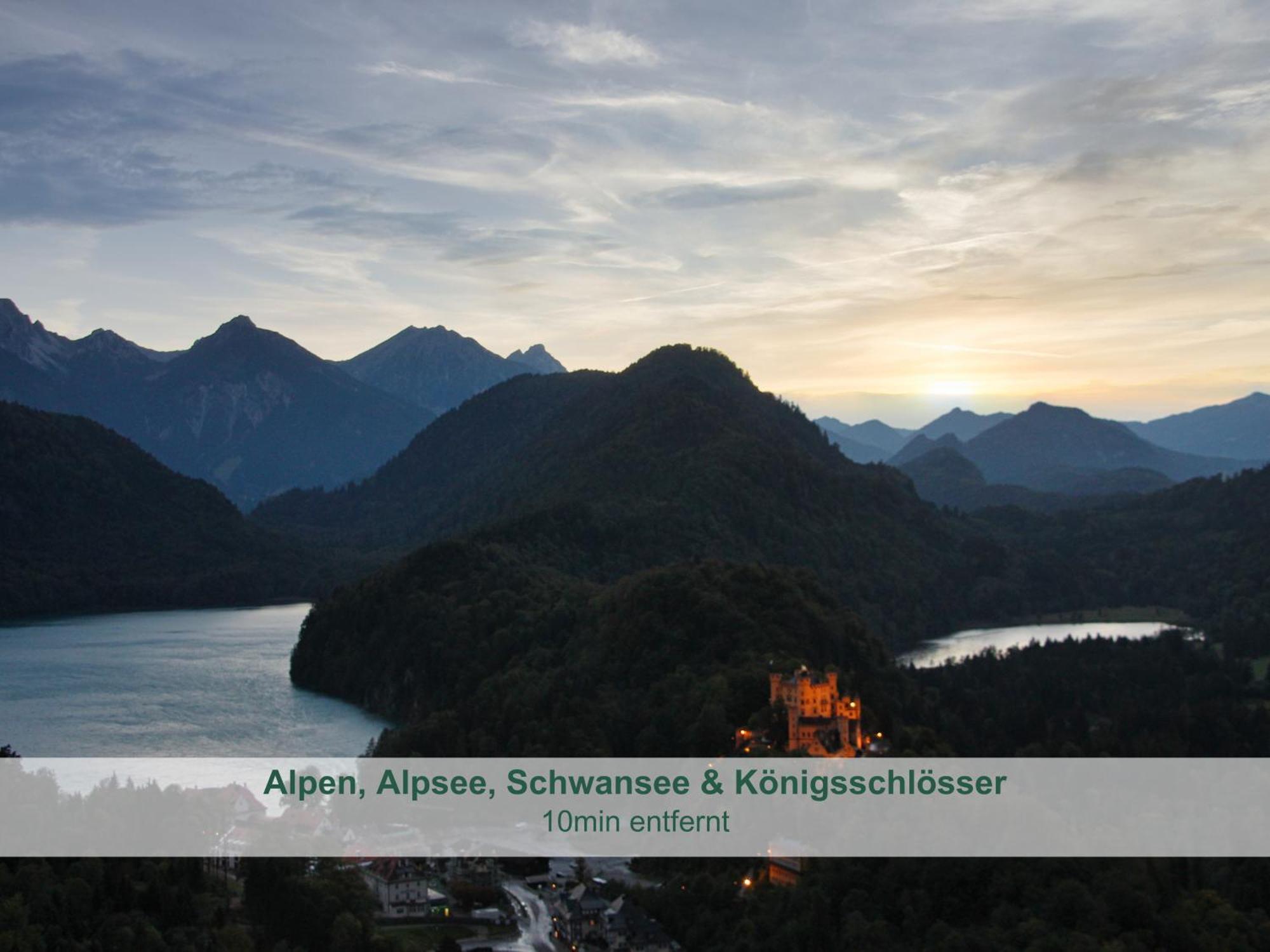 Apartment - - Biohof Stoeger - Panoramasuedbalkon - Grandiose Aussicht Auf See, Berge Und Schloss Neuschwanstein *